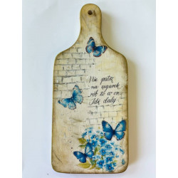 Deska z Motylami - Decoupage